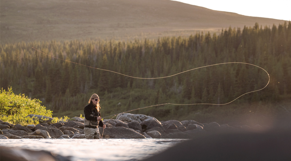 Pêche à la mouche en pourvoirie.