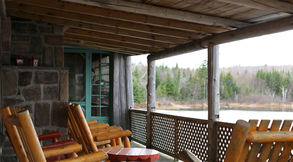 Une galerie de chalet