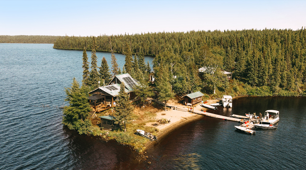 Pourvoirie du lac Lacroix en été